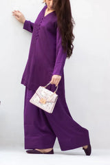 MSP-006-Nourya | Purple With Olive And Purple Color Dupatta