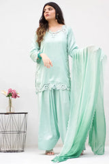 MSP-007-Irvaa | Mint Green Cut Work