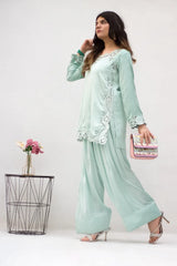 MSP-007-Irvaa | Mint Green Cut Work