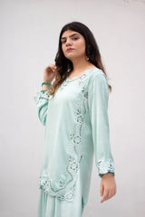 MSP-007-Irvaa | Mint Green Cut Work