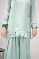 MSP-007-Irvaa | Mint Green Cut Work