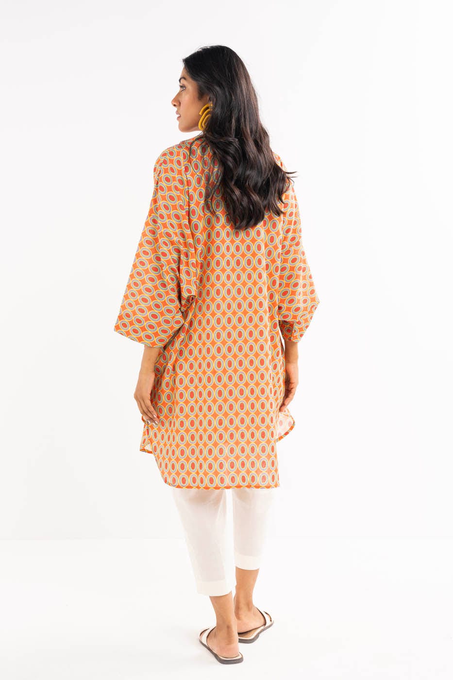 Mahaba Studio's multicolor Khaddar shirt for women