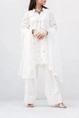MSP-001-Zimal | White Dress Chicken Kari - 3 Piece