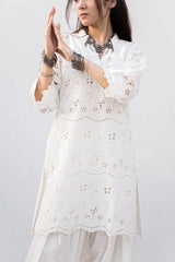 MSP-001-Zimal | White Dress Chicken Kari - 3 Piece