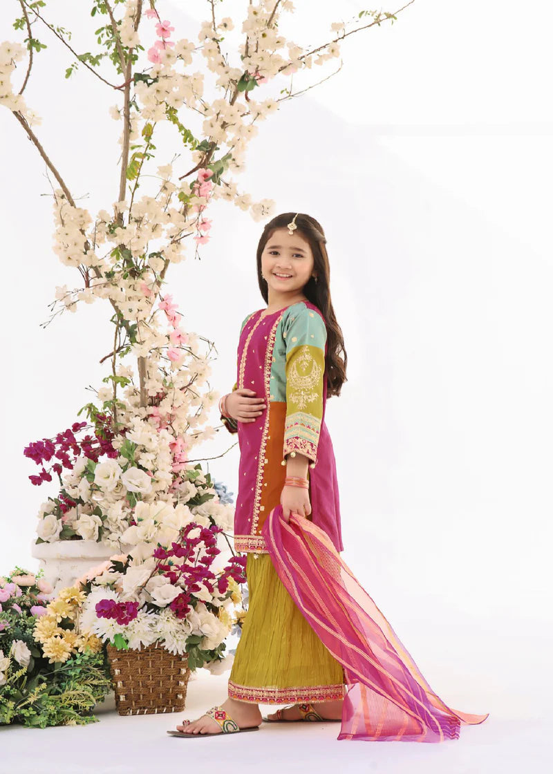 Opal multi-colored eastern kurta set for girls