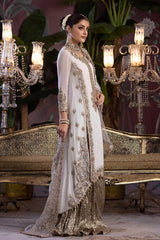 Hand Embroidered Shirt with Dupatta - white - style