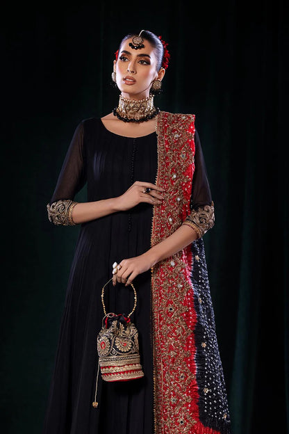 Hand Embroidered Sharara Suit with Dupatta | Mahaba Studio USA