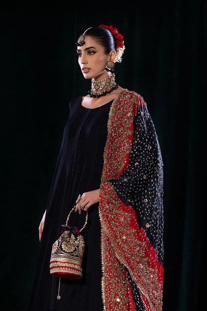 Hand Embroidered Sharara Suit with Dupatta | Khuda Baksh in USA