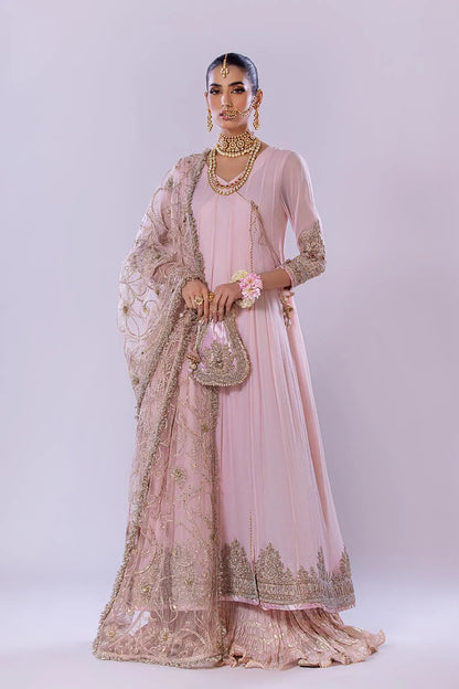 Front view of Indian Crushed Sharara with flowy silhouette