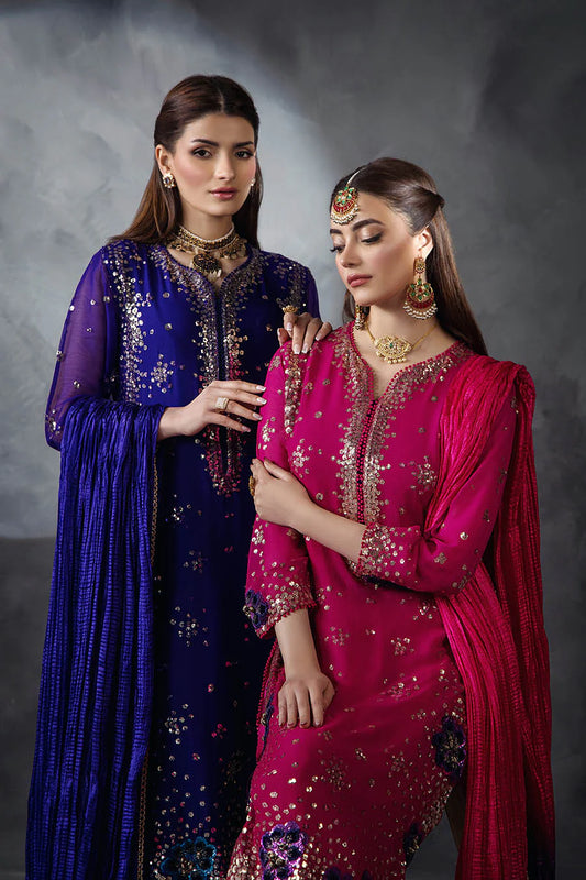 P-296 embroidered salwar kameez for eid
