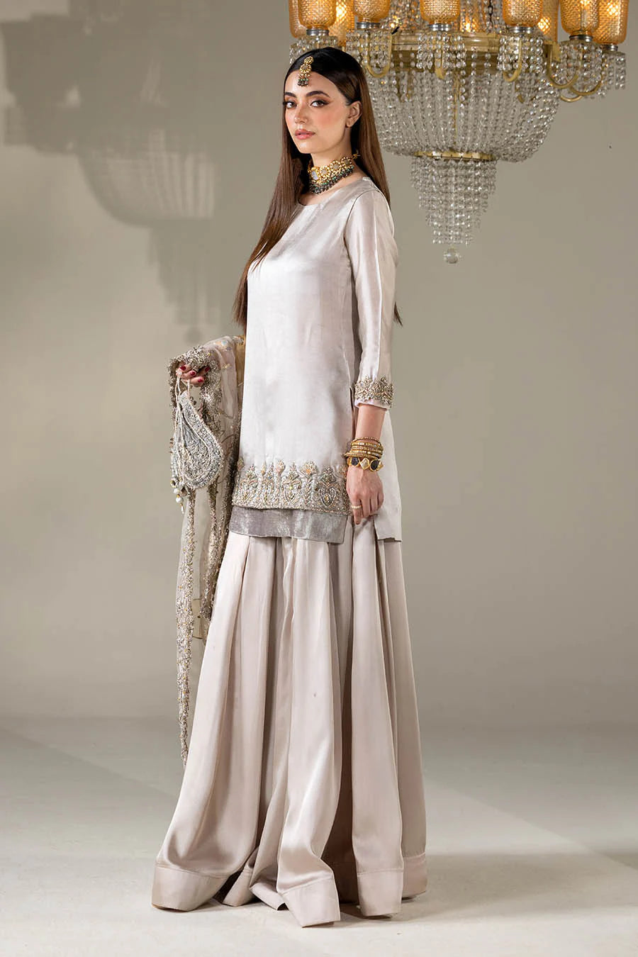 P-299 - Gharara with Hand Embellished Dupatta