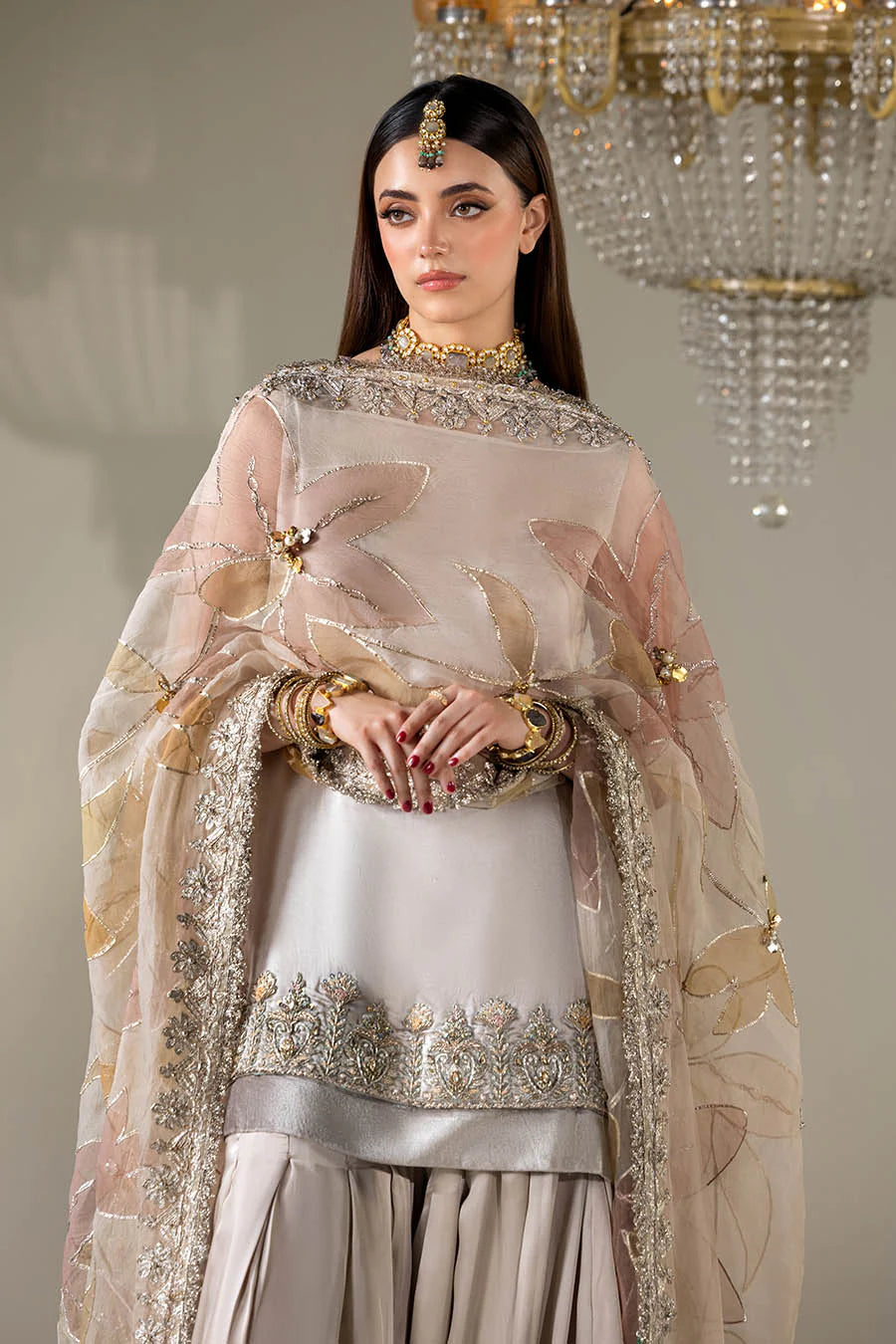 P-299 - Gharara with Hand Embellished Dupatta