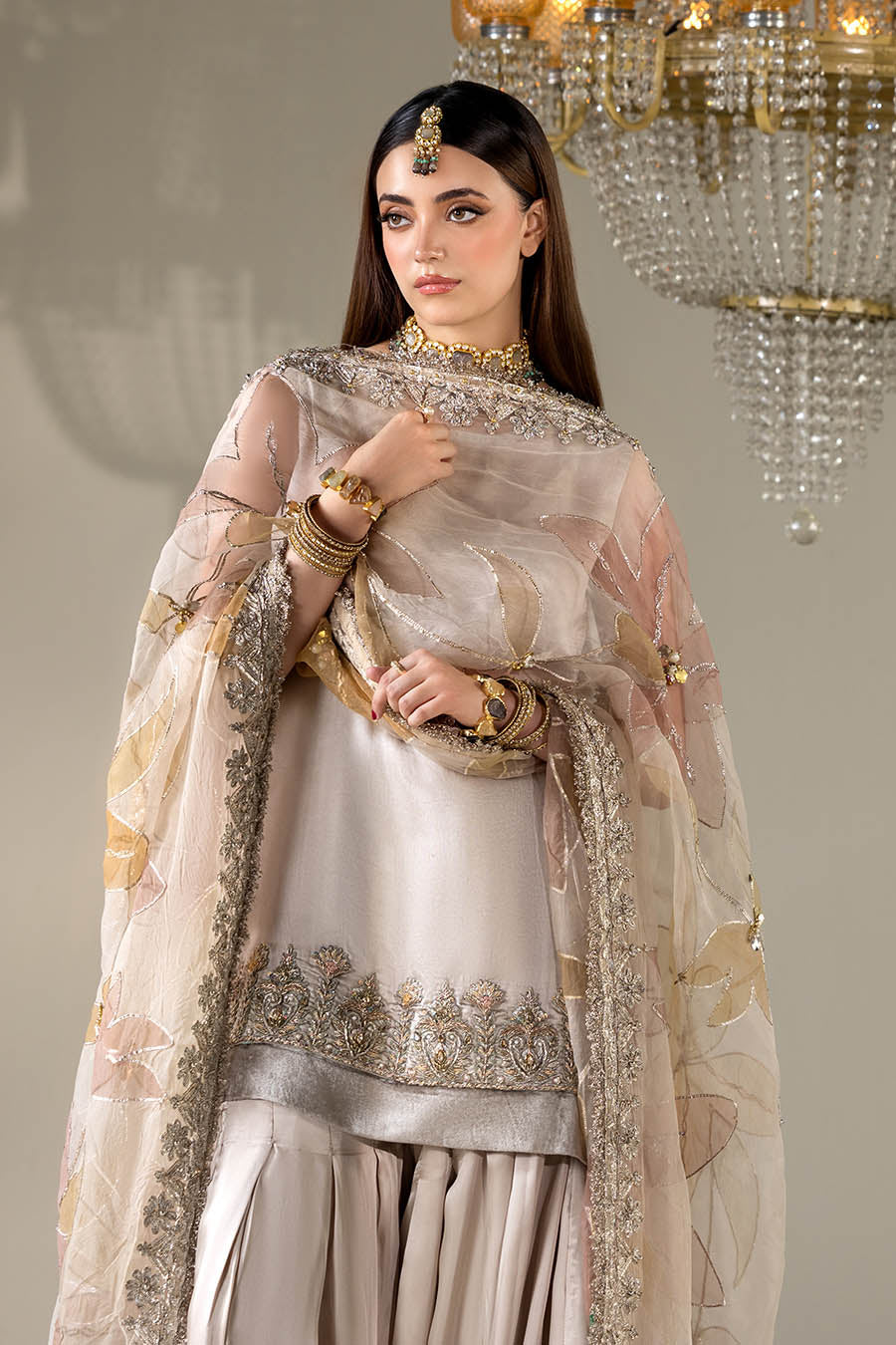 P-299 - Gharara with Hand Embellished Dupatta
