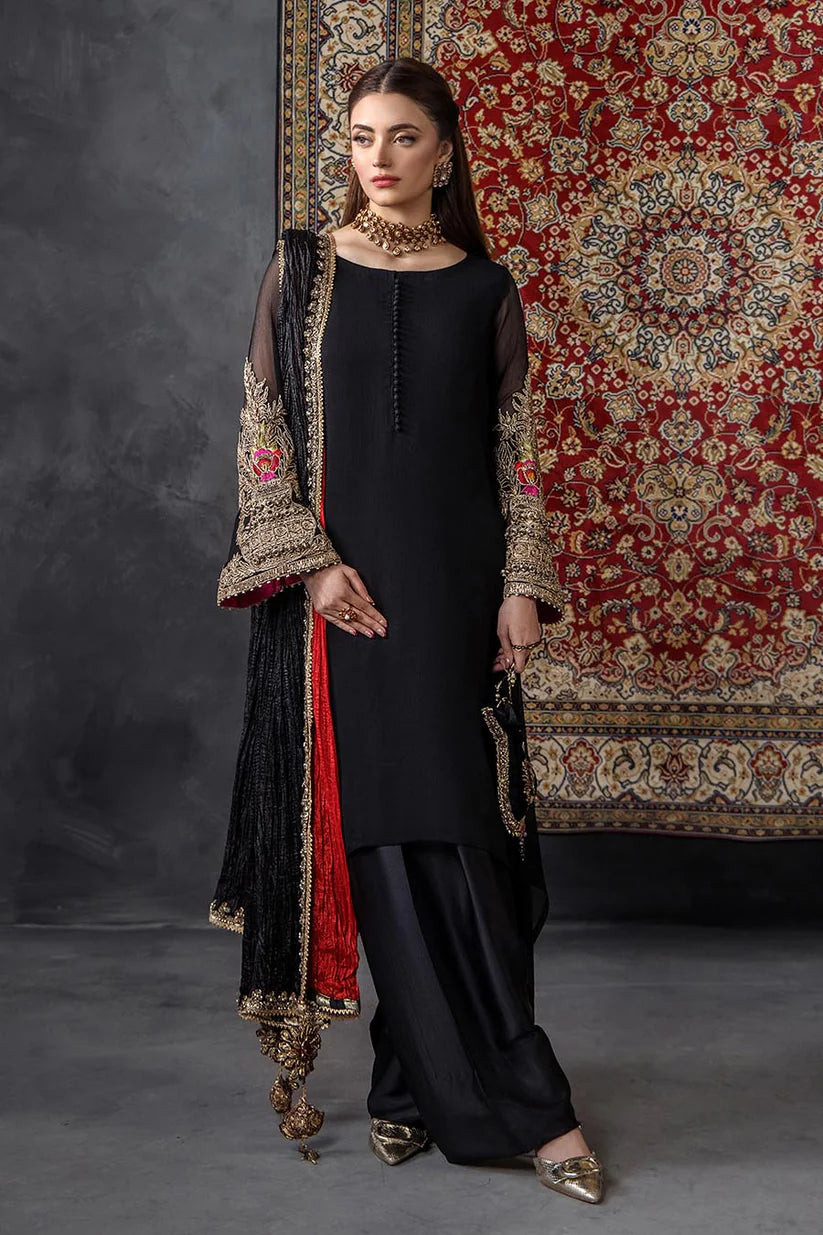 P-300 - Black Farshi Salwar Kameez