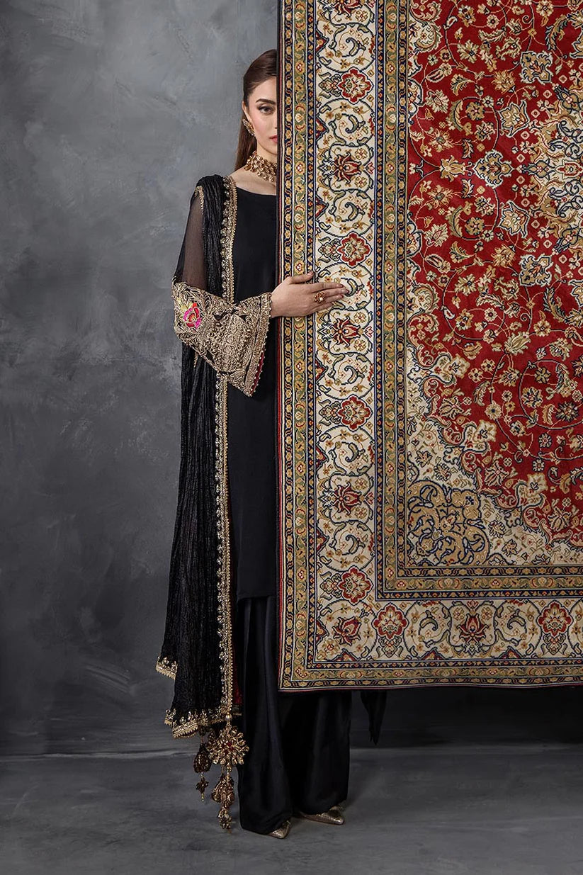 P-300 - Black Farshi Salwar Kameez