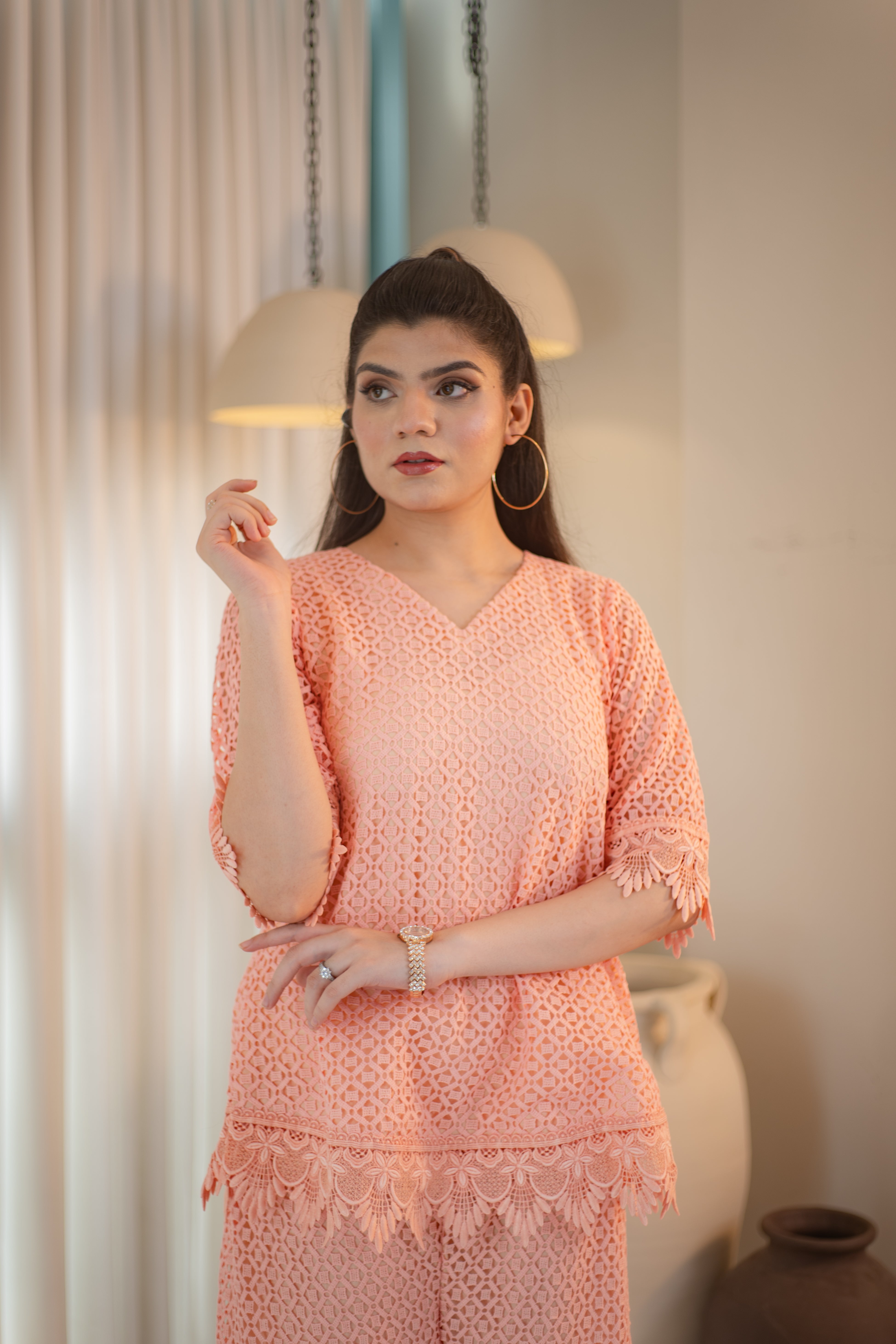 MSP 101 - Peach Dress 2 Piece