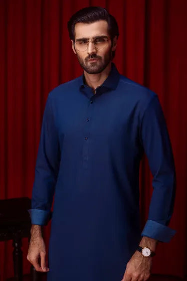 SAN JOSE - TEAL BLENDED KAMEEZ SHALWAR