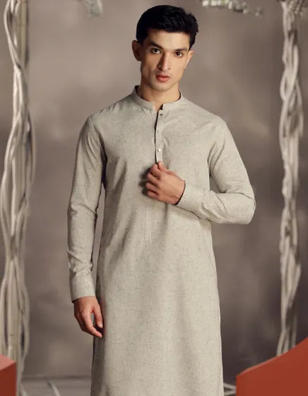 STONE BLENDED KURTA PAJAMA close