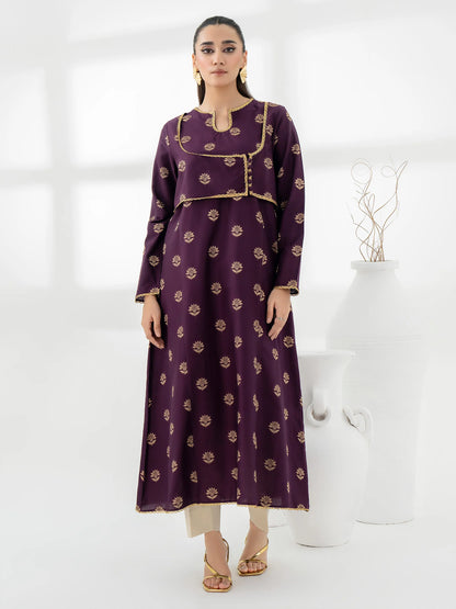 Stylish Purple Jacquard Shirt for Women