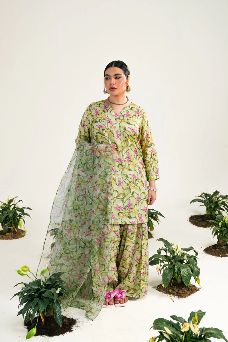 SUNEHRI PHOOL RANG & DASTAAN 3 PIECE SUIT