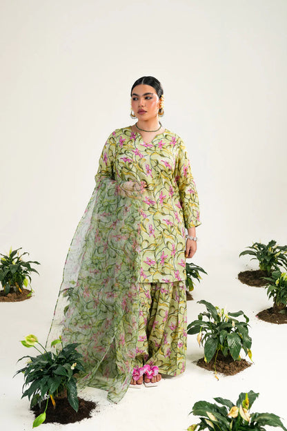 SUNEHRI PHOOL RANG & DASTAAN 3 PIECE SUIT