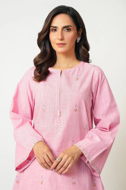 Stitched 2 Piece Embroidered Both Side Slub Suit