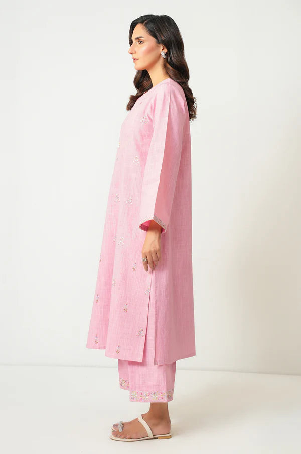 Stitched 2 Piece Embroidered Both Side Slub Suit