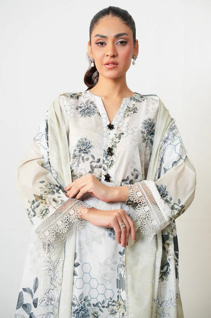 Stitched 3 Piece Digital Printed Lawn Suit