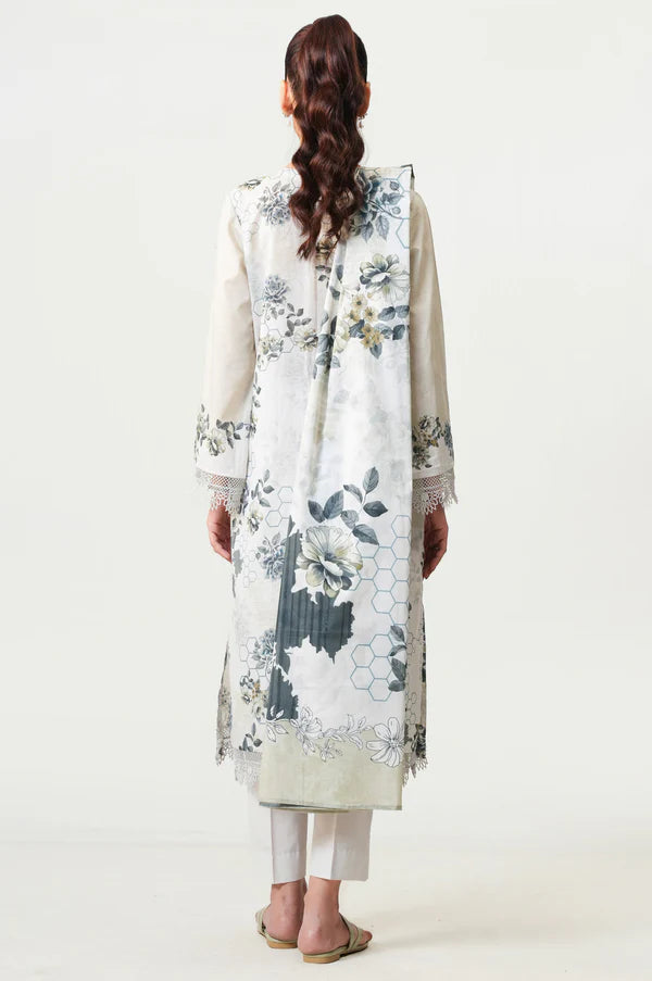 Stitched 3 Piece Digital Printed Lawn Suit
