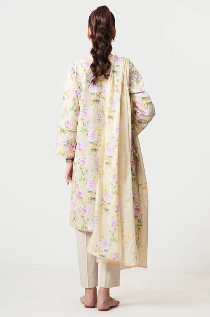 Stitched 3 Piece Digital Printed Lawn Suit