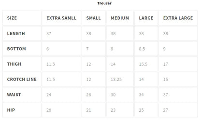 size chart of EA-Zaarbakht suit’s chiffon embroidered sleeves