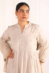 ZAREEN GOTA GRACE SUIT - Beige