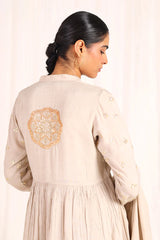 ZAREEN GOTA GRACE SUIT - Beige