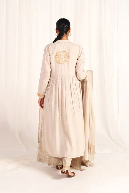 ZAREEN GOTA GRACE SUIT - Beige