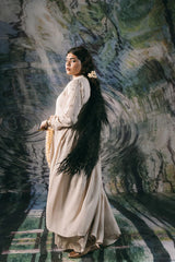 ZAREEN GOTA GRACE SUIT - Beige