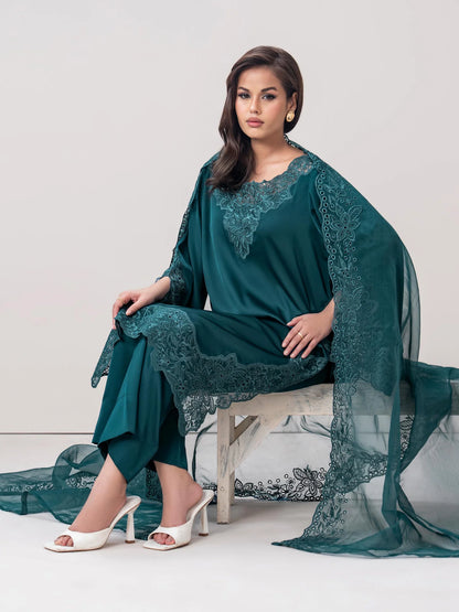 3 Piece Grip Suit- Embroidered (Pret)