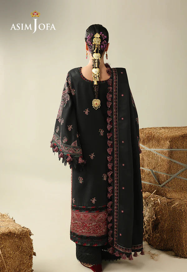AJULK-01 Embroidered Herringbone stitched 3 Pcs