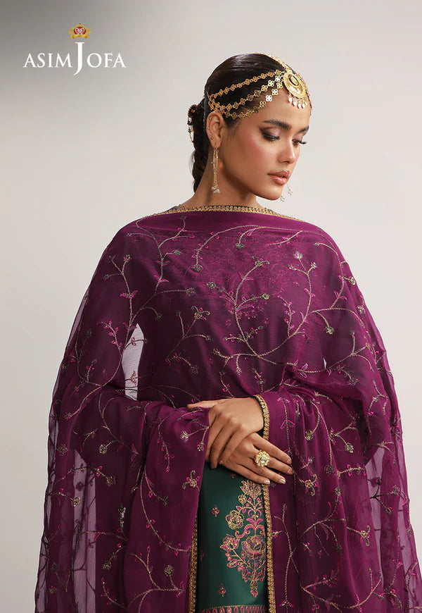 AJULO-06 Embroidered Silk stitched 3 Pcs