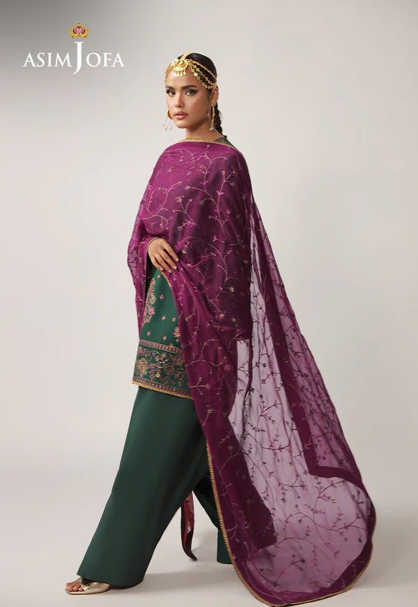 AJULO-06 Embroidered Silk stitched 3 Pcs