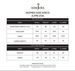 AJULO-05 Embroidered Boski Silk  stitched 3 Pcs