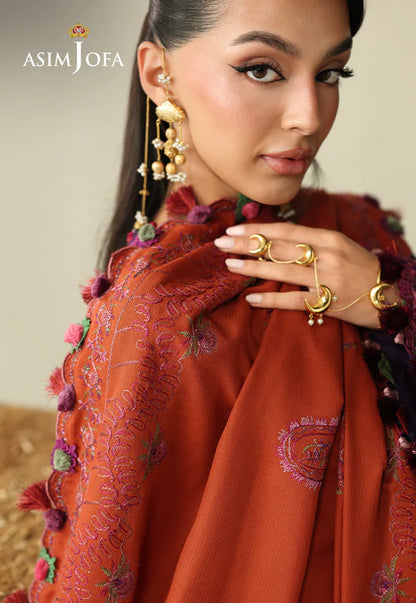 AJULK-05 Embroidered Rod stitched 3 Pcs