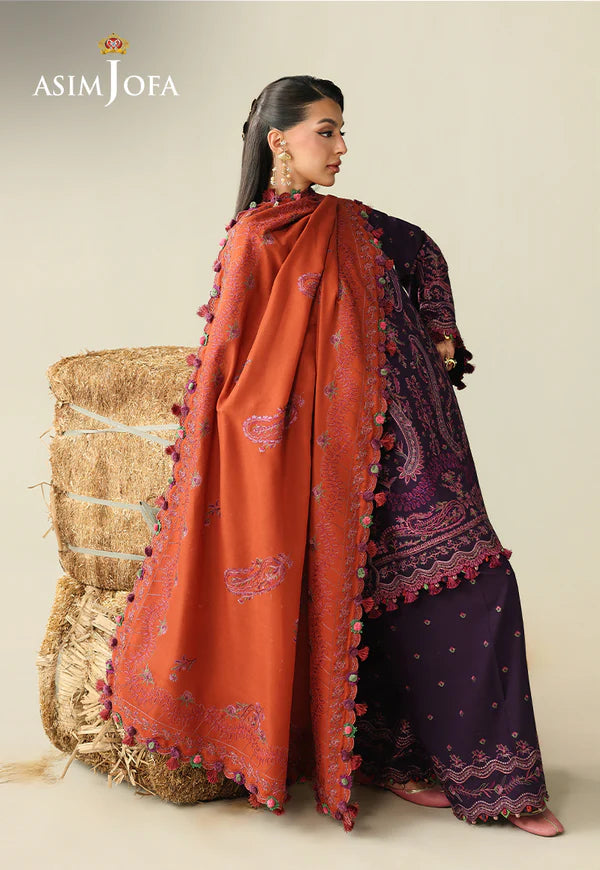 AJULK-05 Embroidered Rod stitched 3 Pcs