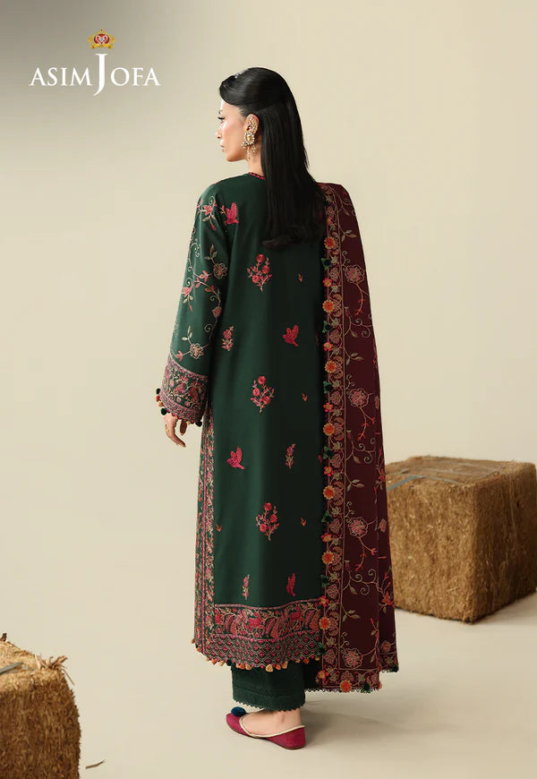 AJULK-04 Embroidered Rod stitched 3 Pcs