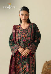 AJULK-04 Embroidered Rod stitched 3 Pcs