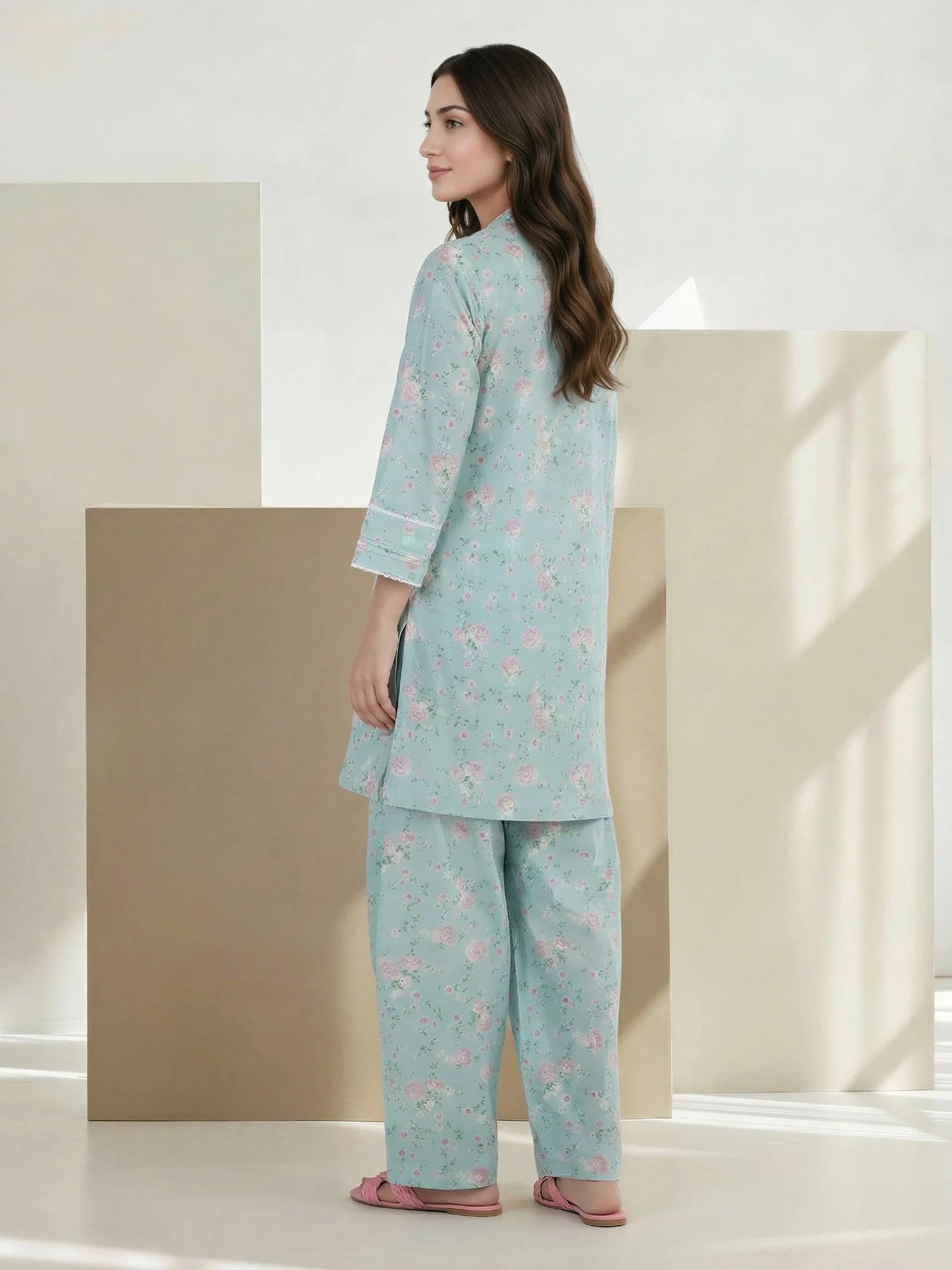 2 Piece Cambric Suit (Pret)