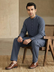 Dobby Suit Blue