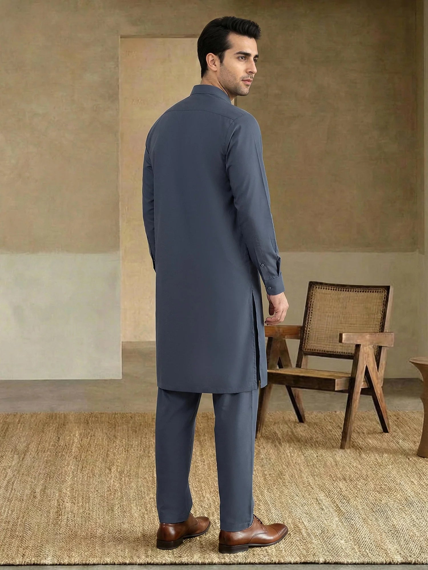 Dobby Suit Blue