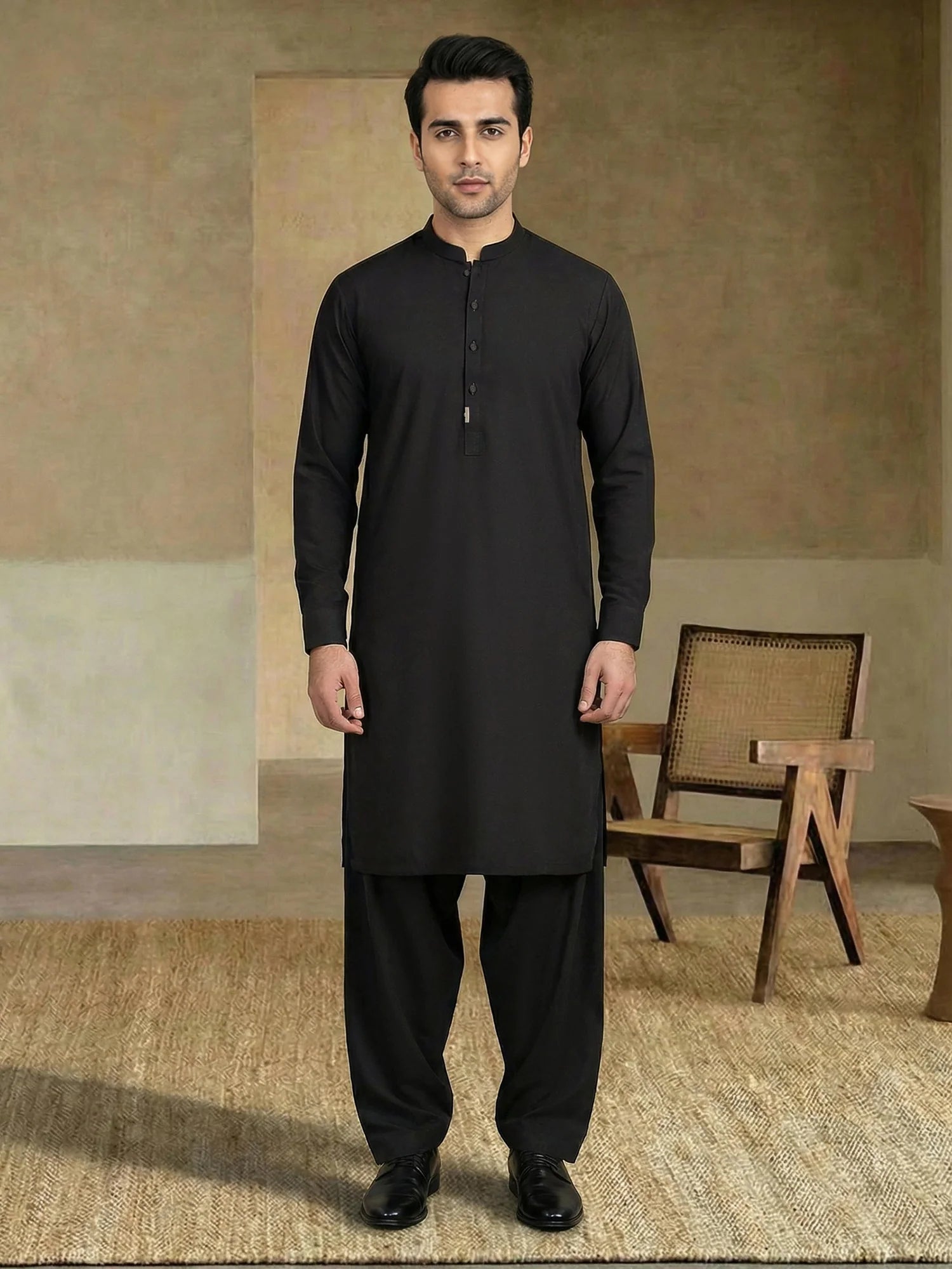 Wash & Wear Suit Black