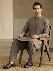 Dobby Suit Brown