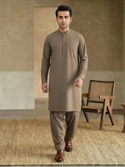 Dobby Suit Brown